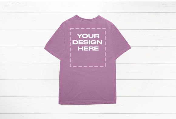 Berry Comfort Colors Mockup: T-Shirts Graphics