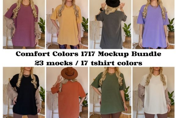 Comfort Colors 1717 Mockup: T-Shirts & Graphics