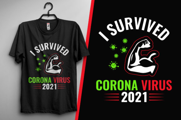 Corona Virus T Shirt or Poster Design Graphics