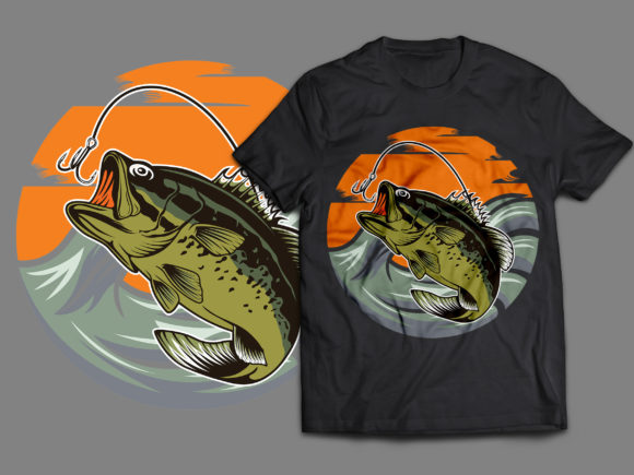 Fishing Lover Vintage Tshirt Design Graphics