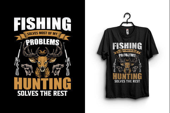 Fishing Solves Most Problems: T-Shirt Graphics
