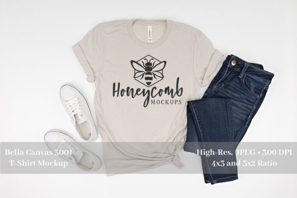 Heather Dust 3001 Flat Lay Graphics for T-Shirts