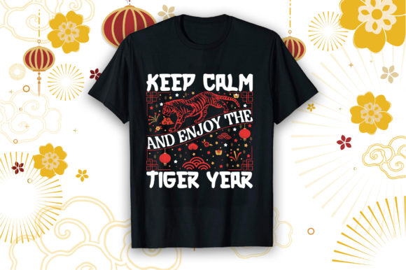 Keep Calm Chinese New Year Graphics for T-Shirt Designs