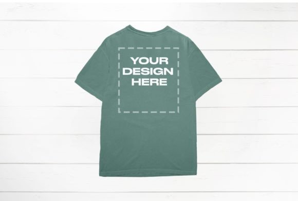 Light Green Mockup for T-Shirts Graphics