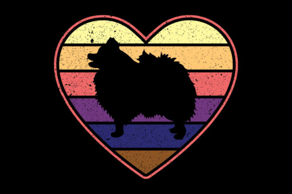 Pomeranian Valentine Graphics & Print Templates