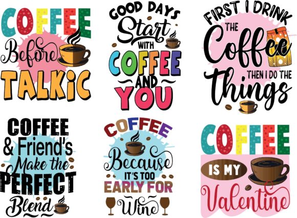 Valentines Day Coffee Lover Bundle Graphics & T-Shirt Designs