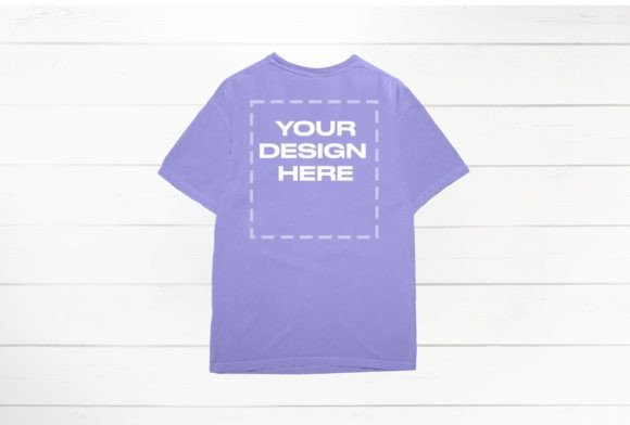 Violet Comfort Colors Mockup: T-Shirt Graphics
